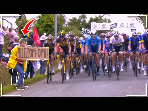 Woman causes a big CRASH at this race... | r/facepalm