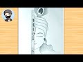 How To Draw Krishna Half Face, easy drawing for beginners | Krishna Drawing Easy