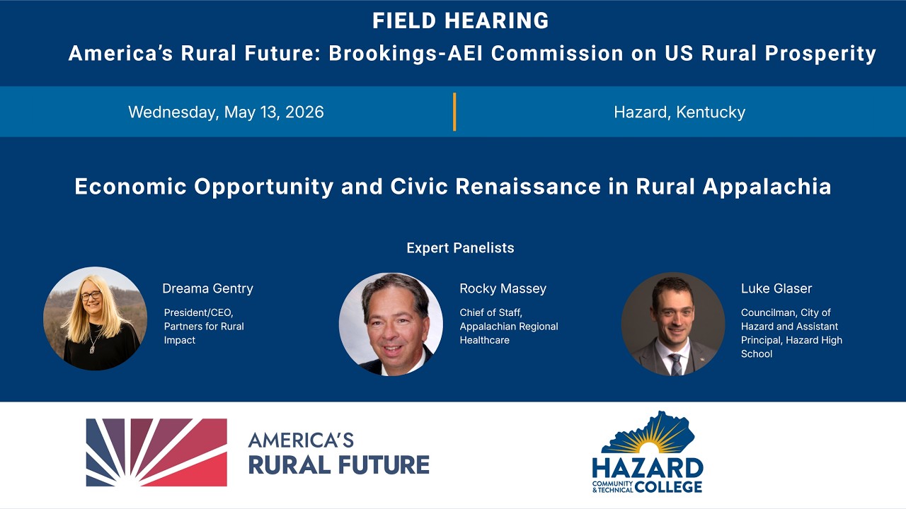 Economic Opportunity and Civic Renaissance in Rural Appalachia