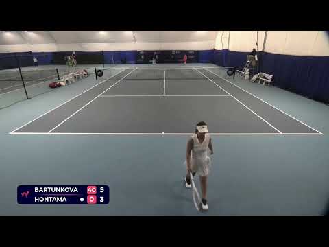 Nikola Bartunkova [Q] (CZE) vs Mai Hontama [5] (JPN) // 6-4 6-4 // W75 Murska Sobota // 1st Round