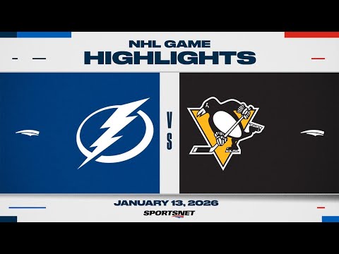 NHL Highlights | Lightning vs. Penguins - January 13, 2026