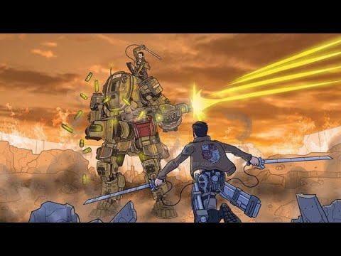 Hostile titanfall detected | Attack on titan with Titanfall 2 sfx