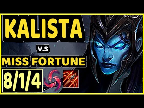 JESKLA (KALISTA) vs MISS FORTUNE - 8/1/4 KDA BOTTOM ADC GAMEPLAY - EUW Ranked GRANDMASTER