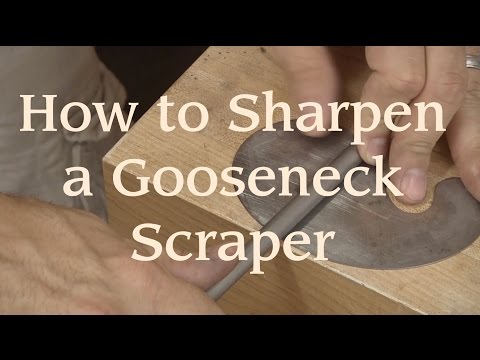 How to Sharpen a Gooseneck Scraper