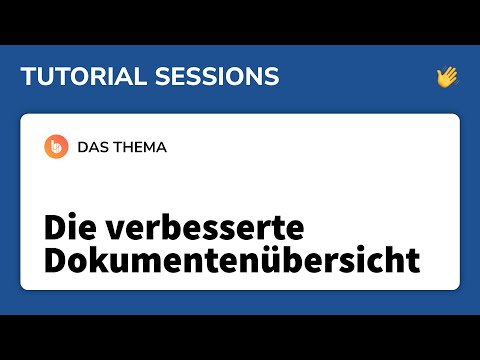 Die verbesserte Dokumentenansicht in bookitup