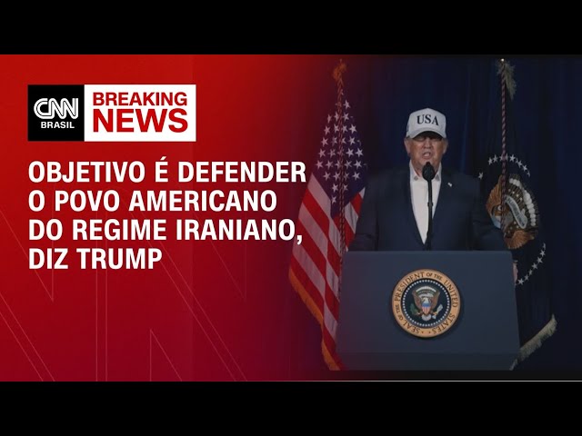 Ataque de EUA e Israel ao Irã: Objetivo é defender o povo americano, diz Trump | CNN NEWSROOM