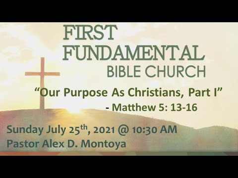 FFBC LiveStream Sunday 10:30am - July 25, 2021