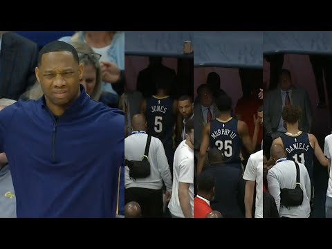 3 Pelicans players get ejected with 7 seconds left in game vs Magic for nothing 😳