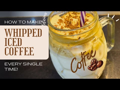 Whipped Iced Coffee Recipe | Creamy, Frothy & Viral Trend | Biya's Kitchen #2025