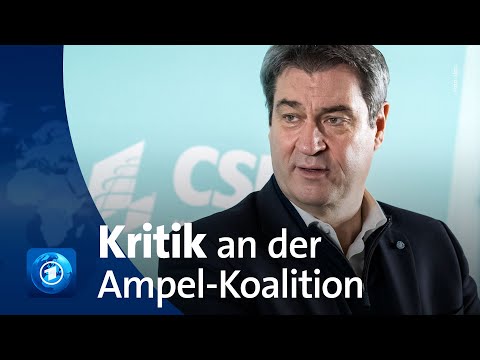 CSU-Winterklausur: Söder kritisiert die Ampel-Regierung