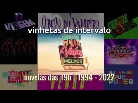 Vinhetas de Intervalo: "Novelas das 19h" (1994 - 2022) | tvglobo