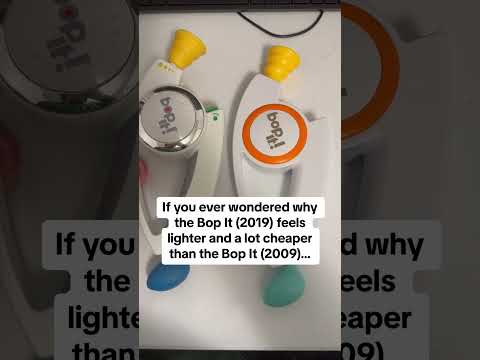 If You Ever Wondered Why Bop It (2019) Feels Lighter And Cheaper Than Bop It (2009)…