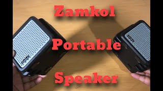 ZAMKOL Dual Blutooth Speaker  Portable Speaker  Unboxing Review