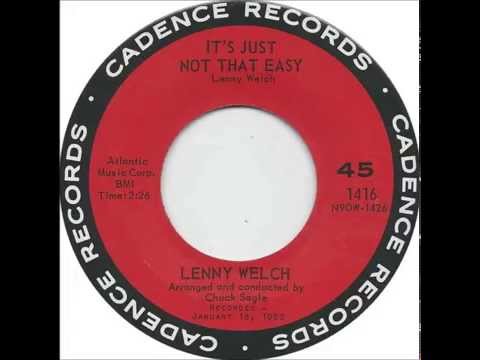 Lenny Welch (and group) - It's Just Not That Easy (STEREO)