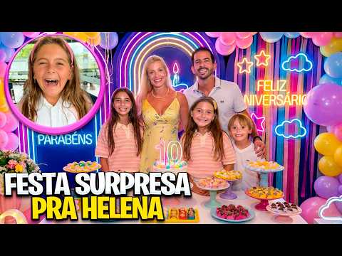 SURPRISE BIRTHDAY PARTY! HELENA'S 10TH BIRTHDAY* she cried with emotion