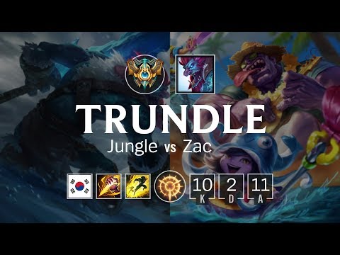 Trundle Jungle vs Zac - KR Challenger Patch 8.10