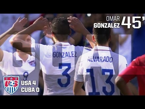 MNT vs. Cuba: Omar Gonzalez Goal - July 18, 2015