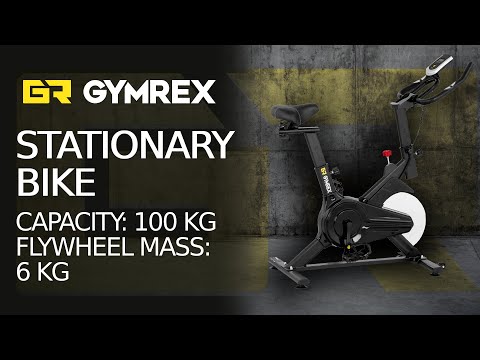 vídeo - Bicicleta de ginástica - volante 6 kg - capacidade de carga de até 100 kg
