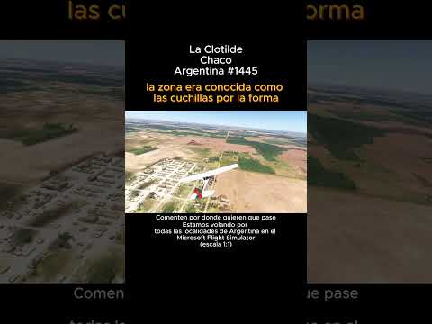 La Clotilde, Chaco desde el Microsoft Flight Simulator #laclotilde #chaco #msfs #argentina