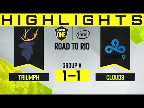 Highlights | Triumph 1-1 Cloud9 - Inferno Map 2 | ESL One: Road to Rio NA Group A