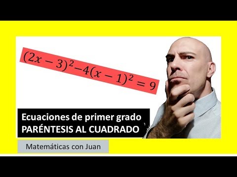 ▷ Ecuaciones de primer grado CON PARÉNTESIS AL CUADRADO