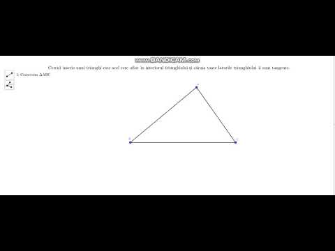 Tutorial - Cercul înscris în triunghi