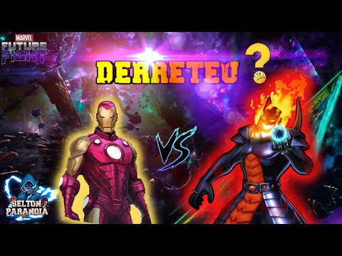 IRON MAN T4 VS DORMAMMU (E DOIS IRON T3 LVL 80) - MARVEL FUTURE FIGHT