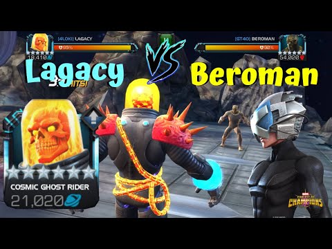 Lagacy vs Beroman?! Alliance War Match Up! 4Loki vs GT40! - Marvel Contest of Champions