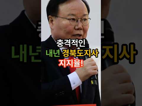 충격적인 내년 경북도지사 지지율!