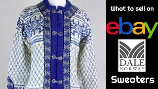 What to Sell on eBay:  Dale of Norway Sweaters