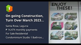 On going Construction, Turn Over March 2023, Avail Pre-Selling  Price