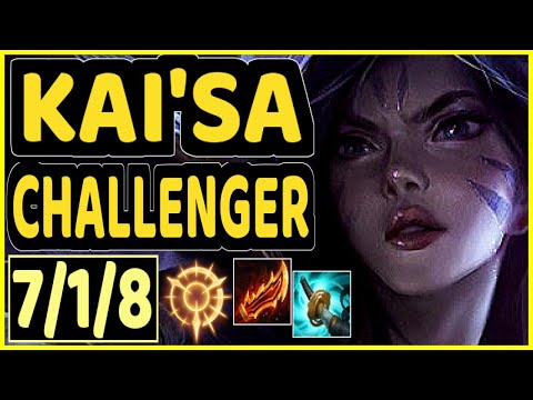 ZVEN (KAI'SA) vs XAYAH - 7/1/8 KDA BOTTOM ADC CHALLENGER GAMEPLAY - NA