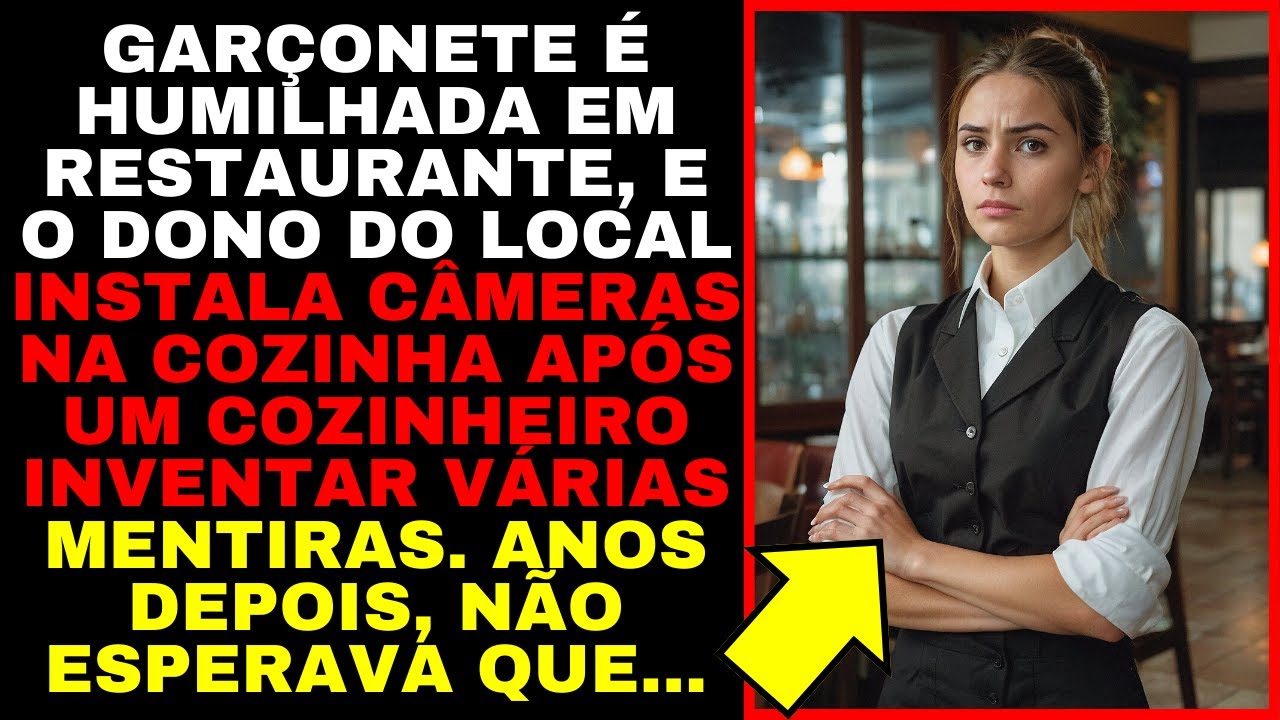 Garçonete é HUMILHADA EM RESTAURANTE. O Dono INSTALA CÂMERAS NA COZINHA.Anos depois,ELA REAPARECE...