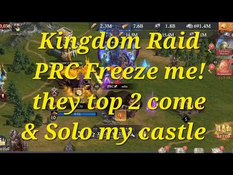 King of Avalon Kingdom Raid | I got freeze ban | 2 players  from PRC Alliance  Solo my castle