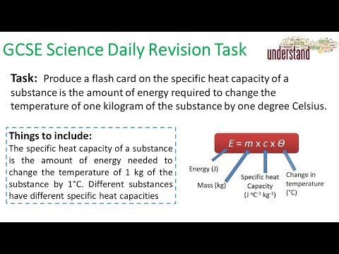 GCSE Science Daily Revision Task 92:  SHC