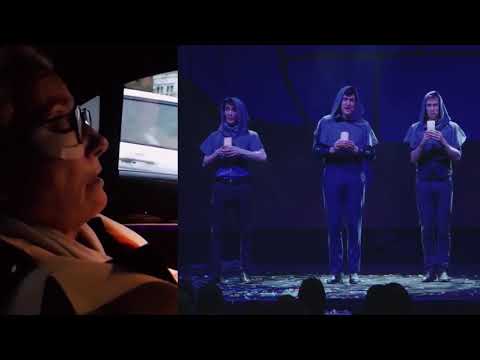 Emma Thompson watches the monks