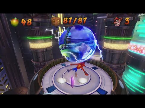 Crash bandicoot 3 gone tomorrow 100%  walkthrough   All boxes and both clear gems