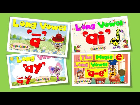 Long Vowel a(ā) / ai / ay / a-e / Phonics Compilation / Part 1