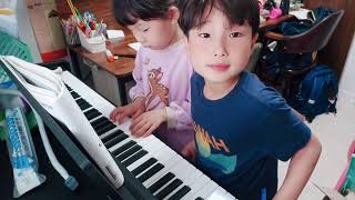 [한일가족][日韓家族] KOKI TV/KAREN TV/피아노레슨/흔한남매/お兄ちゃんによるピアノレッスン