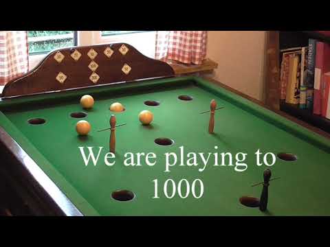 Bar Billiards. Lockdown insane man plays against himself.