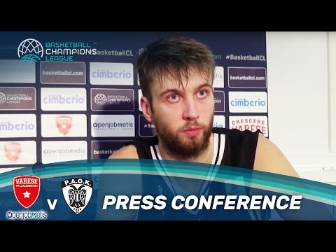 Openjobmetis Varese v PAOK - Press Conference - Basketball Champions League