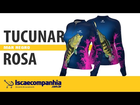 Vídeo Camiseta Feminina Mar Negro 49429 - Tucunaré Rosa