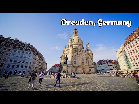 Dresden, Alemanha 🇩🇪 Passeio a pé HDR 8K 60fps 2023 (▶︎67min)