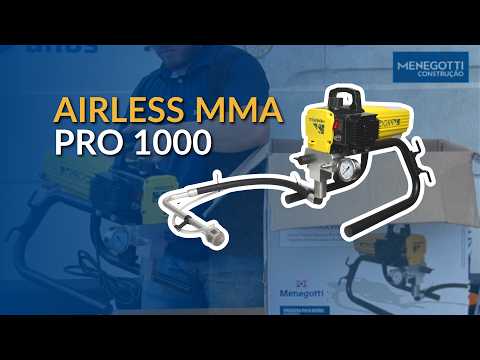 Maquina de Pintura Airless MMA PRO 1000W 220V MENEGOTTI-40860278 - Vídeo