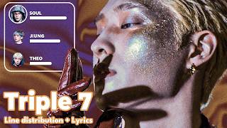 Download lagu P1Harmony - Triple 7 - Line Distribution   Lyrics mp3