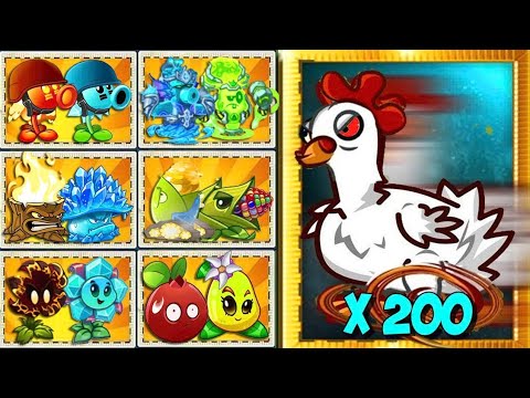 Random 40 Pair Team Plants Vs 400 Chicken Zombies - Who Will Win? - Pvz 2