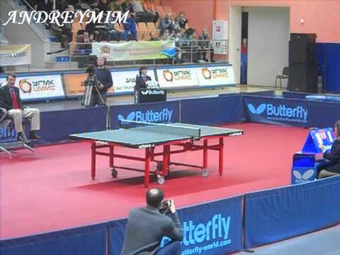 CHAMPIONS LEAGUE:QUARTERFINAL 乒乓 ! CHEN QI - TIMO BOLL.1SET.陳玘.avi