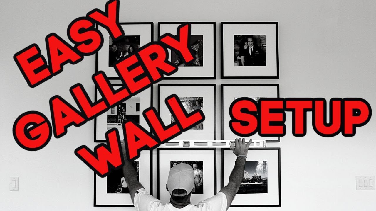 Easy gallery wall setup