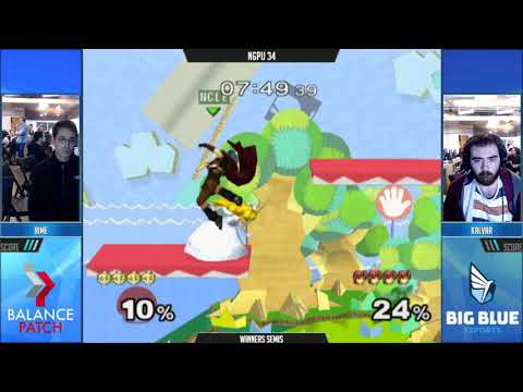 NGPU 34 SSBM - rime (Peach) vs. Kalvar (Marth) - Melee WSF