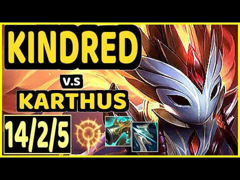 AHAHACIK (KINDRED) vs KARTHUS - 14/2/5 KDA JUNGLE CHALLENGER GAMEPLAY - EUW